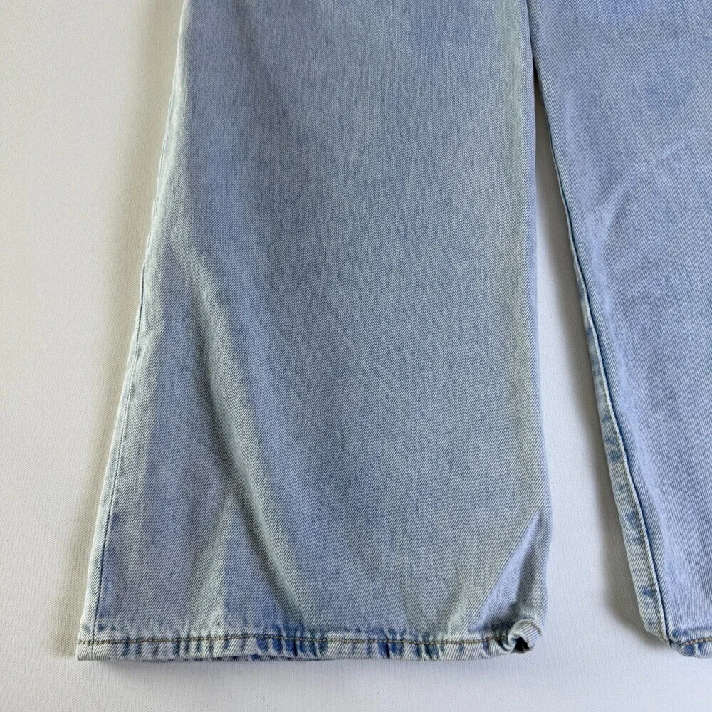 Old Navy High Rise Super Baggy Wide Leg Jeans GIRLS Size 12 Adjustable Waist